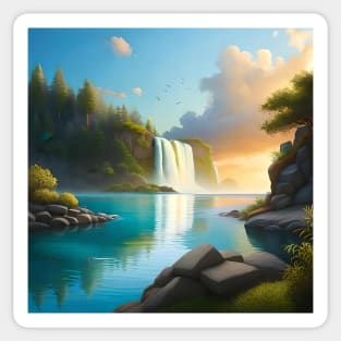 Mystic Falls - Incredible Nature View Design Sticker